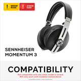 Replacement Earpads for Sennheiser Momentum 4 Wireless Headphones with Soft PU Leather & Memory Foam
