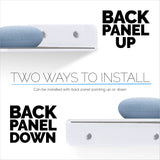 3-PACK MIXED SIZE CORNER SHELF (8” 9.5” & 10”) FOR SPEAKERS, BOOKS, DECOR, PLANTS, CAMERAS, PHOTOS, KITCHEN, BATHROOM, ROUTERS & MORE UNIVERSAL SMALL HOLDER ACRYLIC WALL SHELVES - WHITE