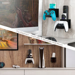 THE ELEPHANT - GAME CONTROLLER & TV REMOTE CONTROL WALL MOUNT HOLDER, ADHESIVE & SCREW IN, UNIVERSAL DESIGN FOR XBOX ONE PS5 PS4 PC GAMEPADS