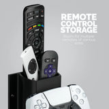 THE ELEPHANT - GAME CONTROLLER & TV REMOTE CONTROL WALL MOUNT HOLDER, ADHESIVE & SCREW IN, UNIVERSAL DESIGN FOR XBOX ONE PS5 PS4 PC GAMEPADS