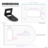 METAL PTZ CAMERA WALL MOUNT BRACKET, UNIVERSAL, SUITABLE FOR HUDDLECAM, PTZOPTICS, AVIPAS, LUMENS CAMERA - BLACK