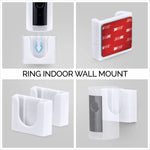 RING INDOOR CAMERA WALL MOUNT (2 PACK) ADHESIVE HOLDER, EASY TO INSTALL, NO SCREWS OR DRILLING (WH02)
