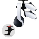 THE TREO - UNDER DESK DUAL CONTROLLER & HEADPHONE HANGER - BLACK