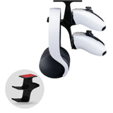 THE TREO - UNDER DESK DUAL CONTROLLER & HEADPHONE HANGER - BLACK