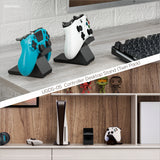 GAME CONTROLLER DESKTOP HOLDER STAND (2 PACK) - UNIVERSAL DESIGN FOR XBOX ONE, PS5, PS4, PC, STEELSERIES, STEAM & MORE, REDUCE CLUTTER UGDS-05