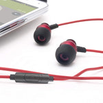 Écouteurs à isolation phonique Delta IEM avec microphone et télécommande - Rouge