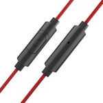 Delta IEM Noise Isolating Earphones With Microphone & Remote - Red