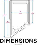 SUPPORT MURAL SANS VIS POUR ROUTEURS, BOÎTES DE CÂBLE ET PLUS - APPAREILS JUSQU'À 2,25"/57 MM D'ÉPAISSEUR