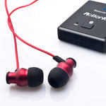 Écouteurs à isolation phonique Delta IEM avec microphone et télécommande - Rouge