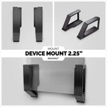 SCREWLESS WALL MOUNT FOR ROUTERS, CABLE BOXES AND MORE - DEVICES UP-TO 2.25"/57MM THICK