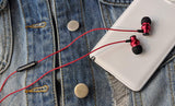 Delta IEM Noise Isolating Earphones With Microphone & Remote - Red
