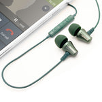 Jive Noise Isolating IEM Earphones w/ 3 Button Remote & Microphone - Green
