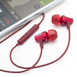 Jive Noise Isolating IEM Earphones w/ 3 Button Remote & Microphone - Red
