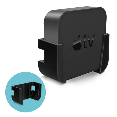 WALL & TV MOUNT BRACKET FOR APPLE TV 4K & HD - STICK ON