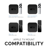 WALL & TV MOUNT BRACKET FOR APPLE TV 4K & HD - STICK ON