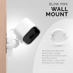 MINI CAMÉRA BLINK - SUPPORT MURAL ADHÉSIF - PACK DOUBLE - BLANC