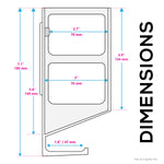 Support mural vertical de 7,6 cm et support pour casque, adhésif et à visser pour ordinateurs portables, modem routeur, boîtier de câble TV en maille, commutateur réseau et plus encore.