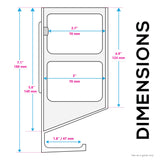 VERTICAL 3" WALL MOUNT AND HEADPHONE HANGER HOLDER, ADHESIVE & SCREW-IN FOR LAPTOPS, MODEM ROUTER MESH TV CABLE BOX, NETWORK SWITCH & MORE