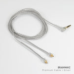 FROSTY SILVER PREMIUM EARPHONE CABLE WITH MMCX CONNECTOR (3.5 MM JACK)