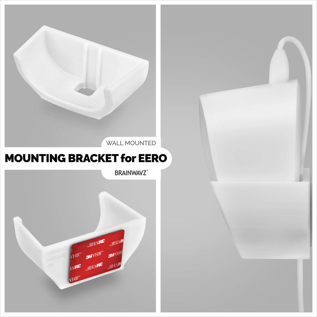EERO MESH WALL MOUNT ADHESIVE HOLDER EASY TO INSTALL, NO SCREWS OR – 