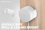 SUPPORT ADHÉSIF MURAL ET PLAFOND GOOGLE WIFI (01) - FACILE À INSTALLER ET SANS DÉGÂT