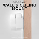 GOOGLE WIFI ADHESIVE WALL AND CEILING MOUNT (01) - EASY TO INSTALL & NO MESS