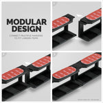 MODULAR UNDER DESK MOUNT BRACKET FOR KEYBOARDS, ROUTERS, CABLE BOXES AND MORE - BLACK