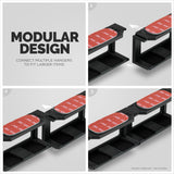 MODULAR UNDER DESK MOUNT BRACKET FOR KEYBOARDS, ROUTERS, CABLE BOXES AND MORE - BLACK
