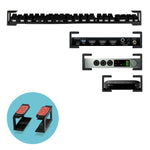 MODULAR UNDER DESK MOUNT BRACKET FOR KEYBOARDS, ROUTERS, CABLE BOXES AND MORE - BLACK