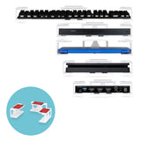 UNDER DESK LAPTOP HOLDER MOUNT WITH ADHESIVE & SCREWS FOR DEVICES LIKE LAPTOPS MACBOOKS SURFACE KEYBOARD ROUTERS MODEM CABLE BOX NETWORK SWITCH & MORE