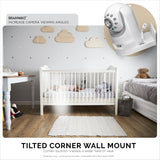 SCREWLESS WALL MOUNT SHELF FOR INFANT OPTICS DXR-8 BABY MONITOR - WHITE