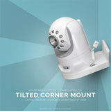 SCREWLESS WALL MOUNT SHELF FOR INFANT OPTICS DXR-8 BABY MONITOR - WHITE