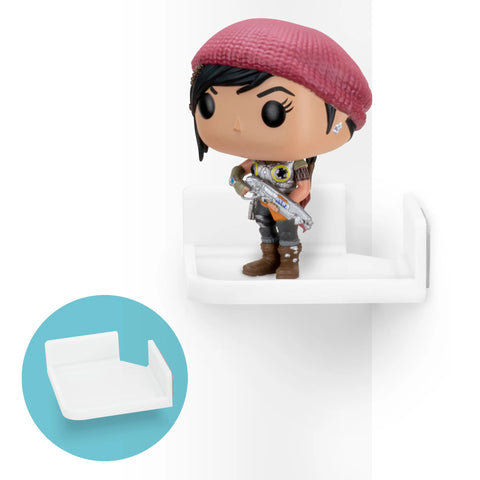 SMALL ADHESIVE CORNER FLOATING SHELF FOR SECURITY CAMERAS, BABY MONITORS, SPEAKERS, PLANTS & MORE