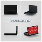 ADHESIVE SMALL SQUARE FLOATING SHELF FOR SECURITY CAMERAS, BABY MONITORS, SPEAKERS, PLANTS & MORE