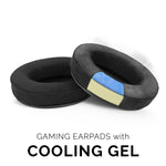 BRAINWAVZ GEL GAMING EARPADS - OVAL - MICRO SUEDE WITH MEMORY FOAM