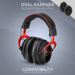HEADPHONE MEMORY FOAM EARPADS - OVAL - SHEEPSKIN LEATHER