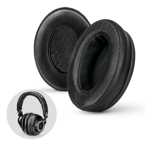 HEADPHONE MEMORY FOAM EARPADS - OVAL - SHEEPSKIN LEATHER