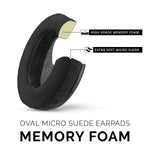 ÉCOUTEURS EN MOUSSE À MÉMOIRE POUR CASQUE - OVALE - MICRO DAIM