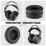 HEADPHONE MEMORY FOAM EARPADS - XL - PERFORATED