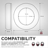 ÉCOUTEURS EN MOUSSE À MÉMOIRE POUR CASQUE - XL - PERFORÉS