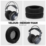 ÉCOUTEURS EN MOUSSE À MÉMOIRE POUR CASQUE - TAILLE XL - VELOURS