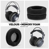 HEADPHONE MEMORY FOAM EARPADS - XL SIZE - VELOUR