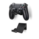 PLAYSTATION PS4 GAME CONTROLLER WALL MOUNT HANGER HOLDER - 2 PACK - BLACK TWIN PACK