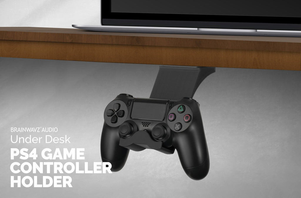 BRAINWAVZ UNDER DESK PS4 XBOX GAME CONTROLLER HOLDER BLACK