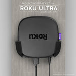 ROKU ULTRA 2020 WALL & TV MOUNT - ADHESIVE HOLDER, NO SCREWS OR MESS