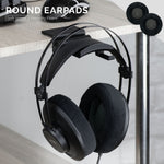 HEADPHONE MEMORY FOAM EARPADS - ROUND - VELOUR