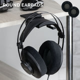 HEADPHONE MEMORY FOAM EARPADS - ROUND - VELOUR