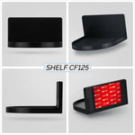 4.6" ROUND ADHESIVE FLOATING SHELF (CF125) FOR SECURITY CAMERAS, BABY MONITORS, SPEAKERS, PLANTS & MORE (118MM X 108MM / 4.6” X 4.2”)