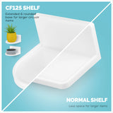 4.6" ROUND ADHESIVE FLOATING SHELF (CF125) FOR SECURITY CAMERAS, BABY MONITORS, SPEAKERS, PLANTS & MORE (118MM X 108MM / 4.6” X 4.2”)
