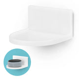 4.6" ROUND ADHESIVE FLOATING SHELF (CF125) FOR SECURITY CAMERAS, BABY MONITORS, SPEAKERS, PLANTS & MORE (118MM X 108MM / 4.6” X 4.2”)